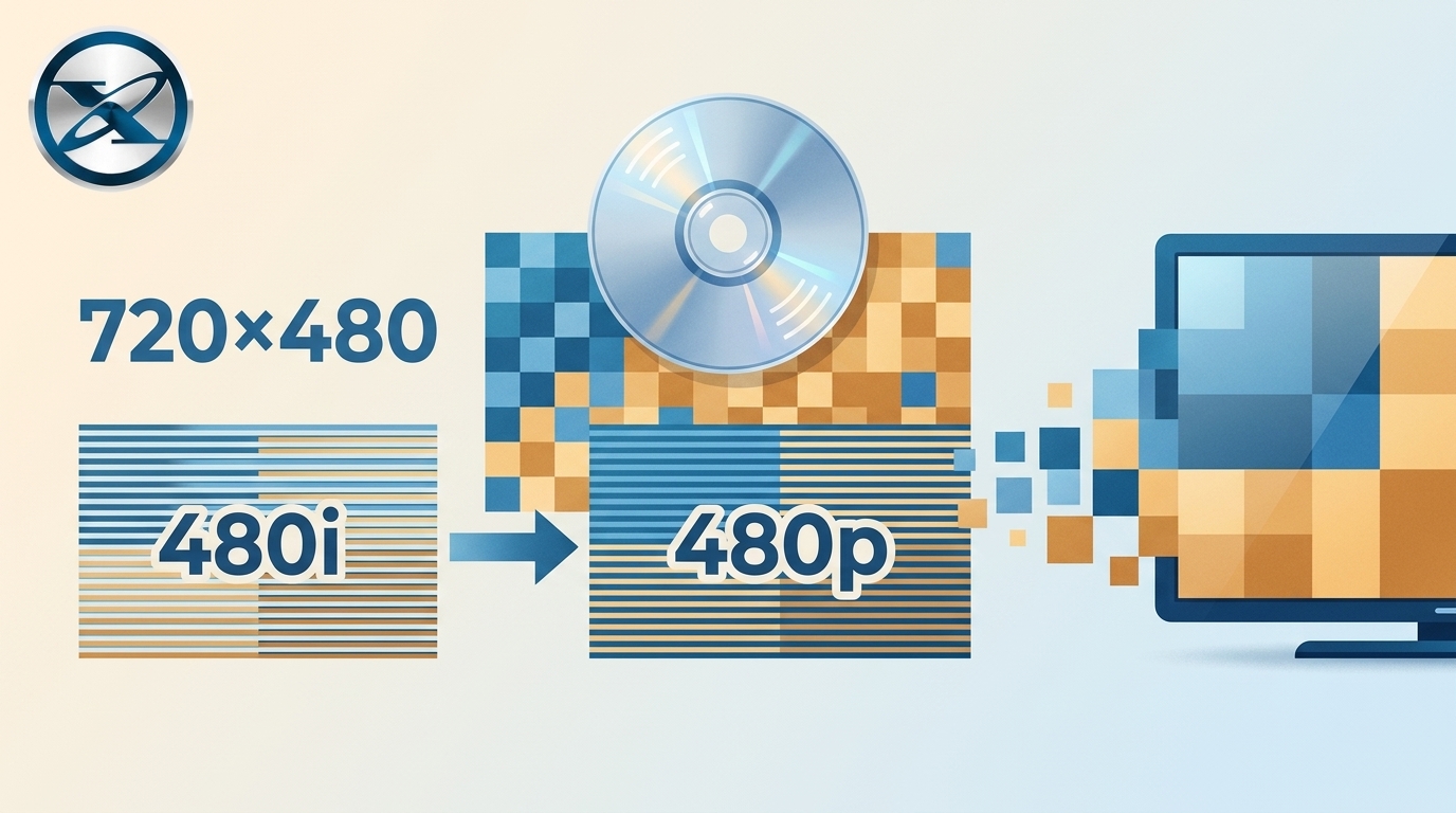 DVD Resolution: 720×480, 480i vs. 480p, and Upscaling