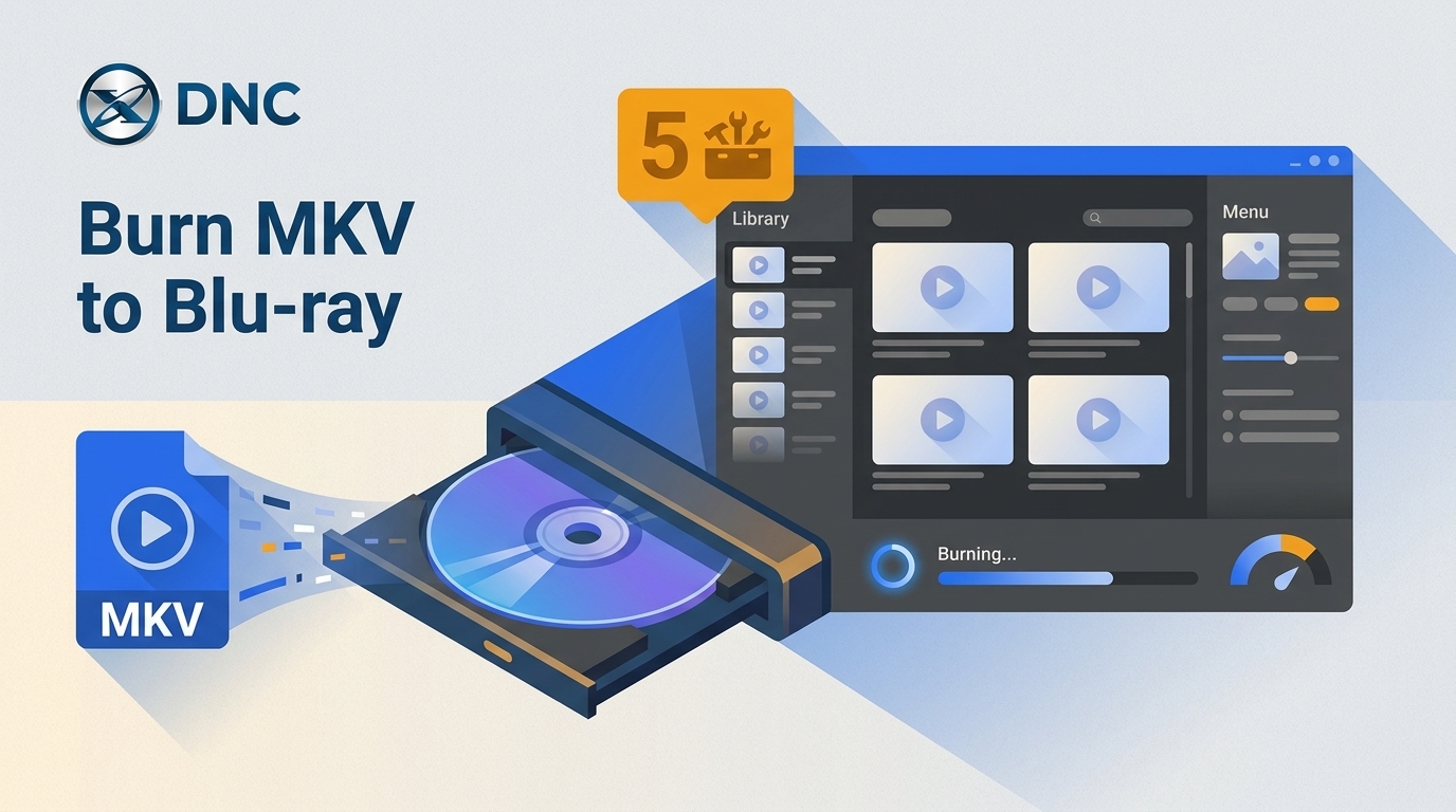Burn MKV to Blu-ray on Mac and Win: Playable Disc & Data Disc [2026]