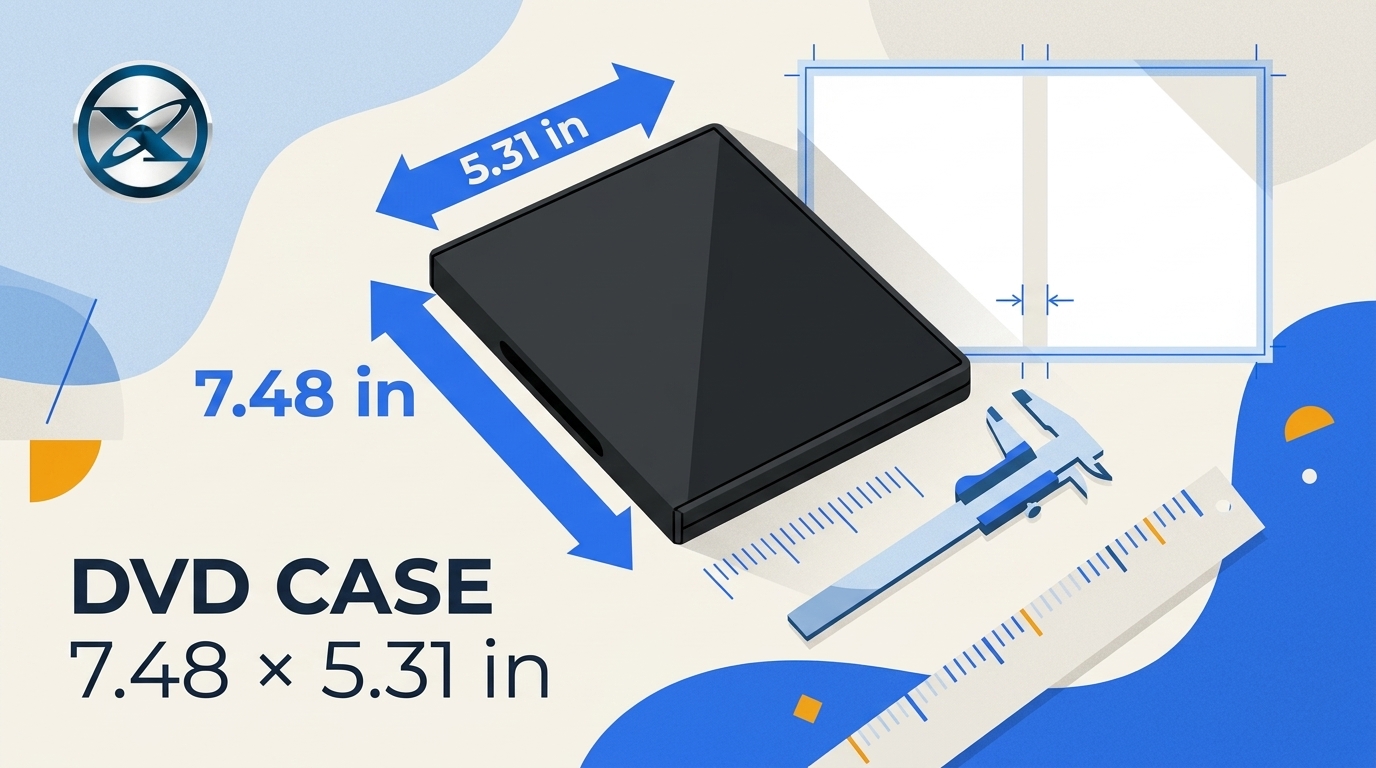 Standard DVD Case Dimensions: 7.48 × 5.31 Inches + Cover Size