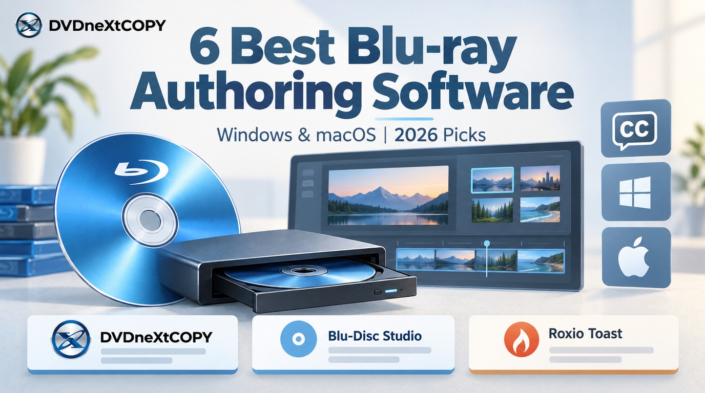 Blu-ray Authoring Software for Windows and Mac: 2026 Picks by Project